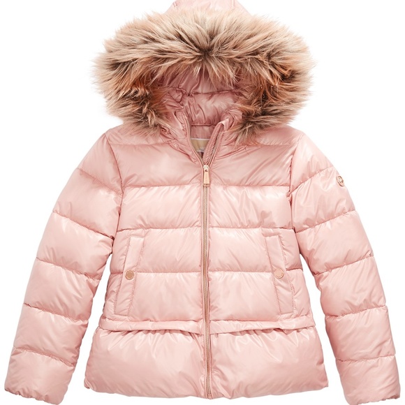 MICHAEL Michael Kors Other - MICHAEL Michael Kors Faux-Fur-Trim Hooded Puffer
